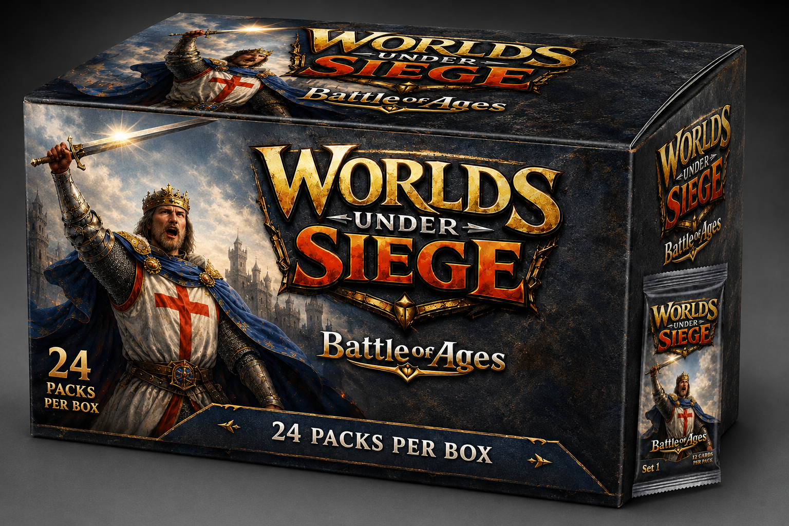 Battle of Ages booster display and booster pack